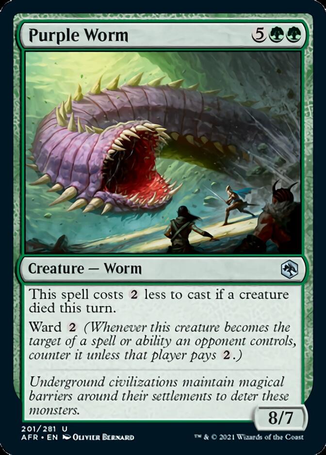 Purple Worm [Dungeons & Dragons: Adventures in the Forgotten Realms] Foil