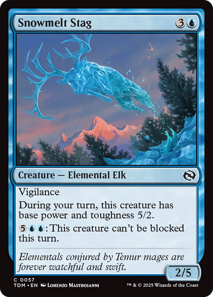 Snowmelt Stag [Tarkir: Dragonstorm] Foil