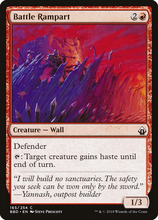 Battle Rampart [Battlebond] Foil