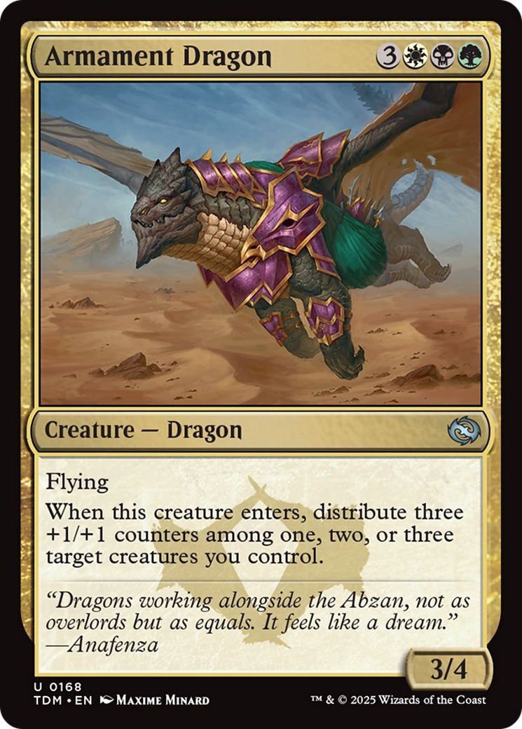 Armament Dragon [Tarkir: Dragonstorm] Foil