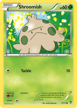 Shroomish (6/111) [XY: Furious Fists] Reverse Holofoil