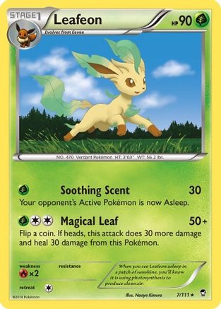 Leafeon (7/111) [XY: Furious Fists] Reverse Holofoil