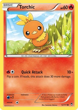 Torchic (12/111) [XY: Furious Fists] Reverse Holofoil