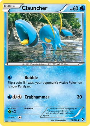 Clauncher (23/111) [XY: Furious Fists] Reverse Holofoil