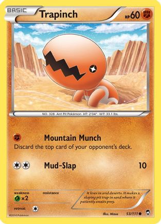 Trapinch (53/111) [XY: Furious Fists] Reverse Holofoil