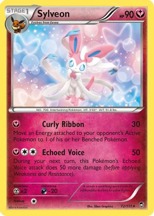 Sylveon (72/111) [XY: Furious Fists] Reverse Holofoil