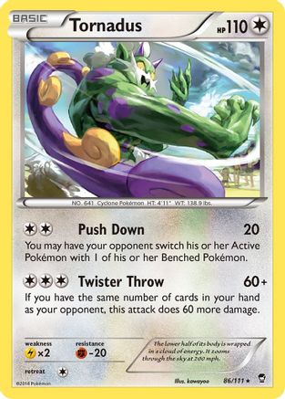 Tornadus (86/111) [XY: Furious Fists] Reverse Holofoil