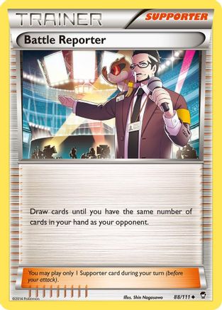 Battle Reporter (88/111) [XY: Furious Fists] Reverse Holofoil