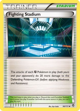 Fighting Stadium (90/111) [XY: Furious Fists] Reverse Holofoil