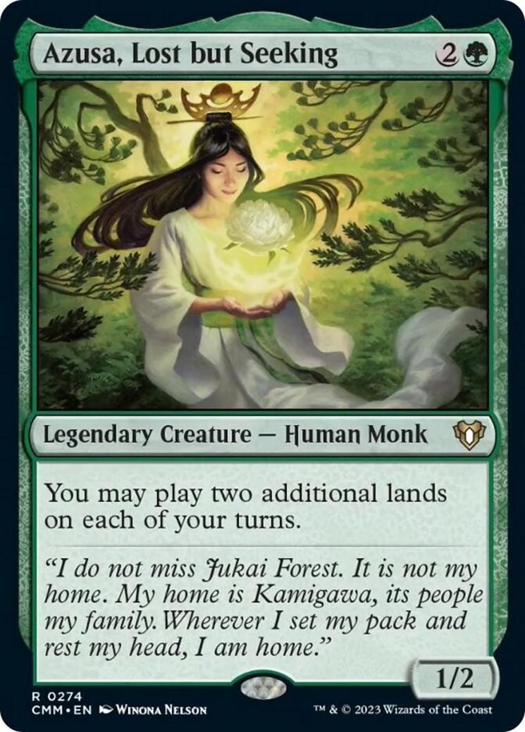 Azusa, Lost but Seeking [Commander Masters] Foil