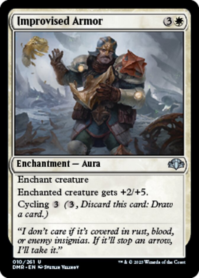 Improvised Armor [Dominaria Remastered] Foil