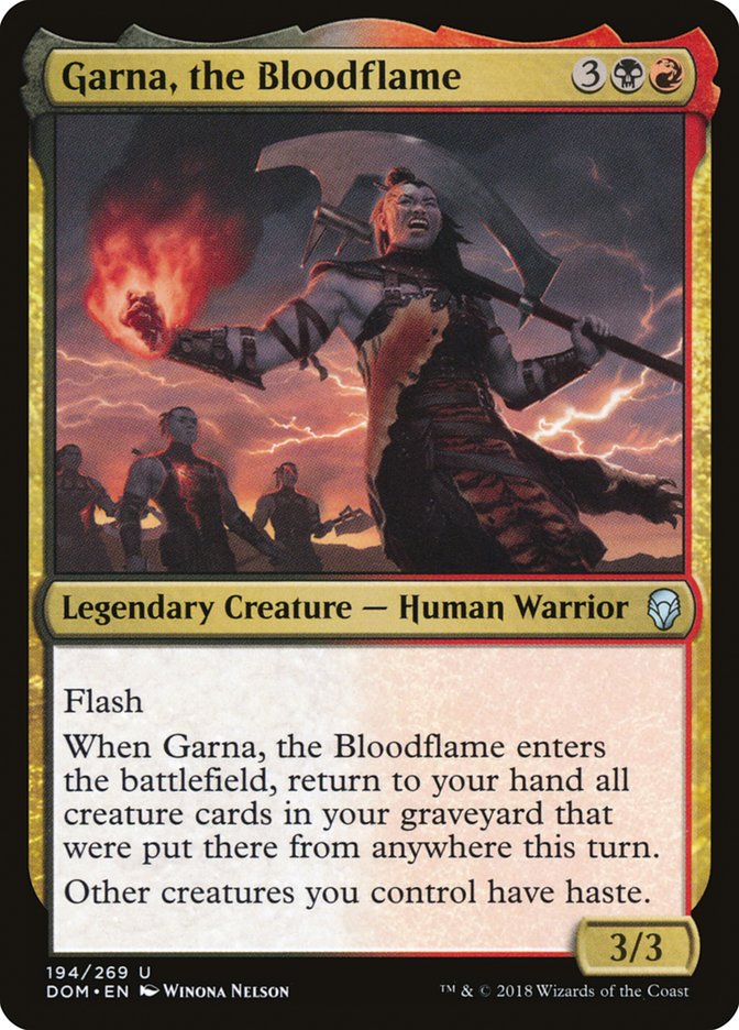 Garna, the Bloodflame [Dominaria] Foil
