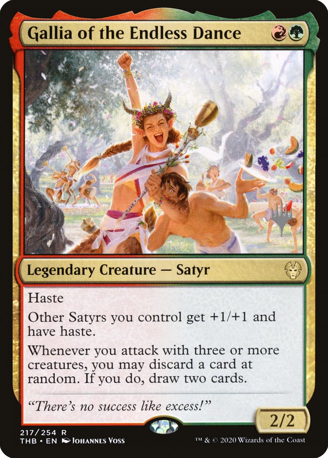 Gallia of the Endless Dance (Promo Pack) [Theros Beyond Death Promos] Foil