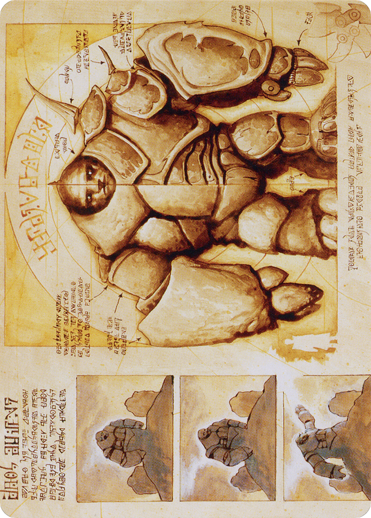 Precursor Golem // Precursor Golem  [The Brothers' War Art Series] (Borderless) Foil