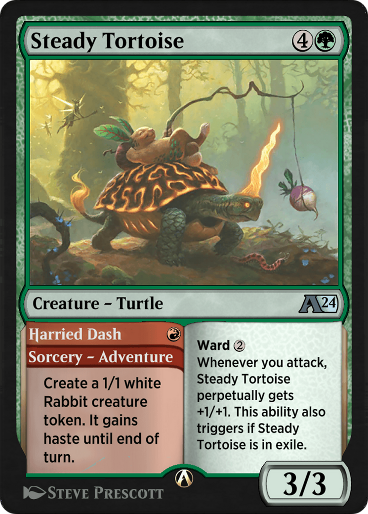 Steady Tortoise // Harried Dash  [Alchemy: Wilds of Eldraine]
