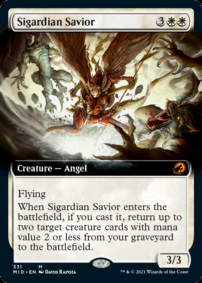 Sigardian Savior (Extended Art) [Innistrad: Midnight Hunt] Foil