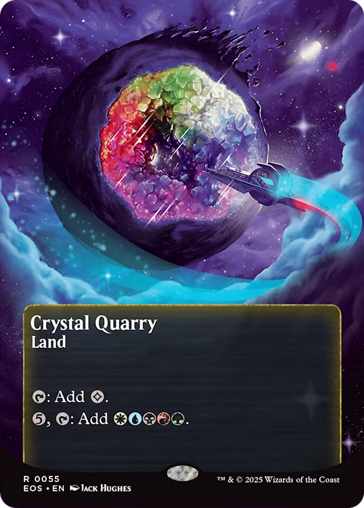 Crystal Quarry (0055) (Borderless) [Edge of Eternities: Stellar Sights] Foil