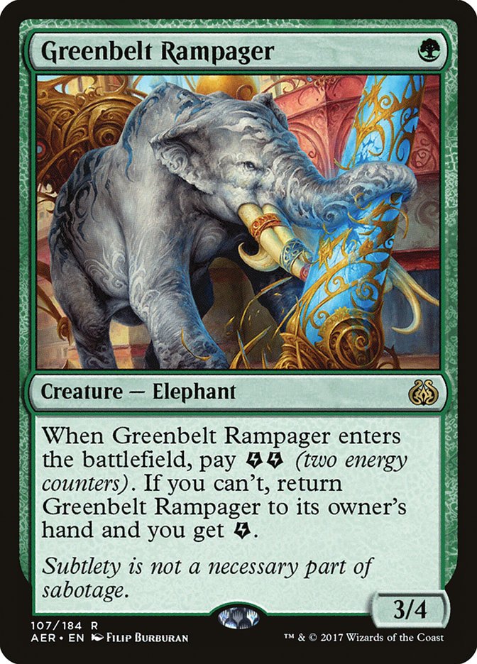 Greenbelt Rampager [Aether Revolt] Foil