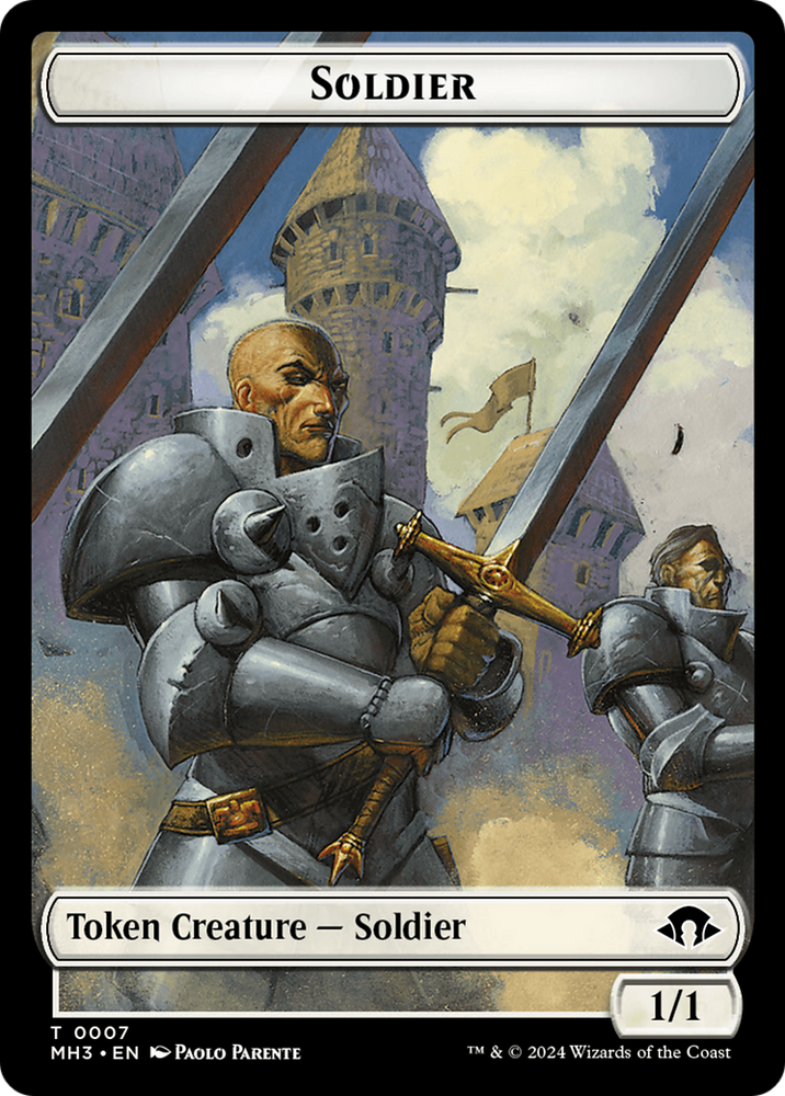 Eldrazi Spawn // Soldier Double-Sided Token [Modern Horizons 3 Tokens]