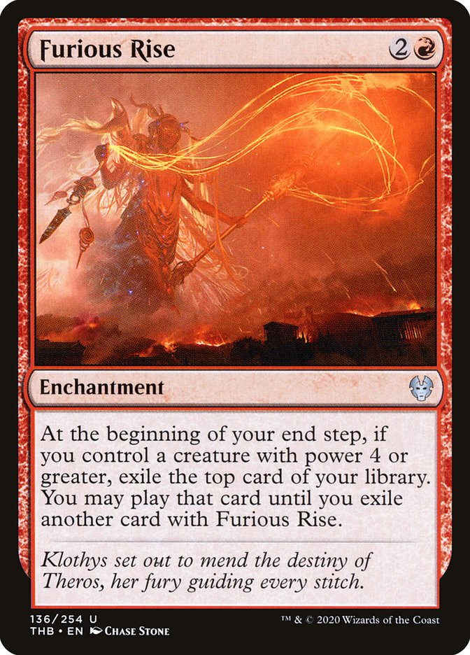 Furious Rise [Theros Beyond Death] Foil