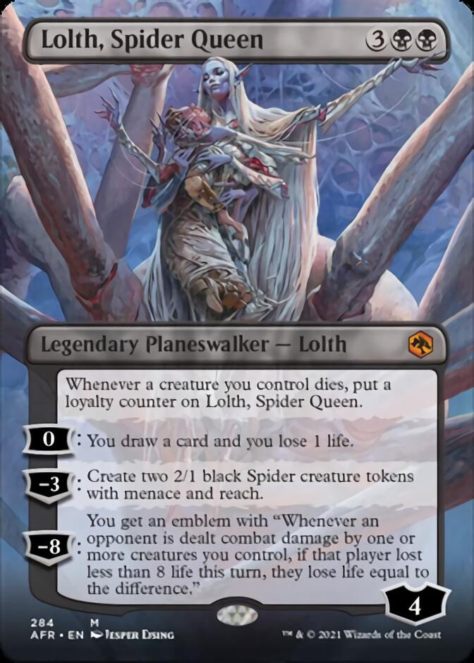 Lolth, Spider Queen (Borderless) [Dungeons & Dragons: Adventures in the Forgotten Realms] Foil