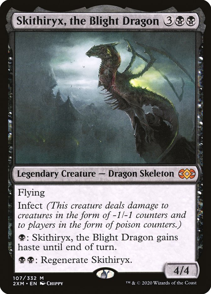 Skithiryx, the Blight Dragon [Double Masters] Foil