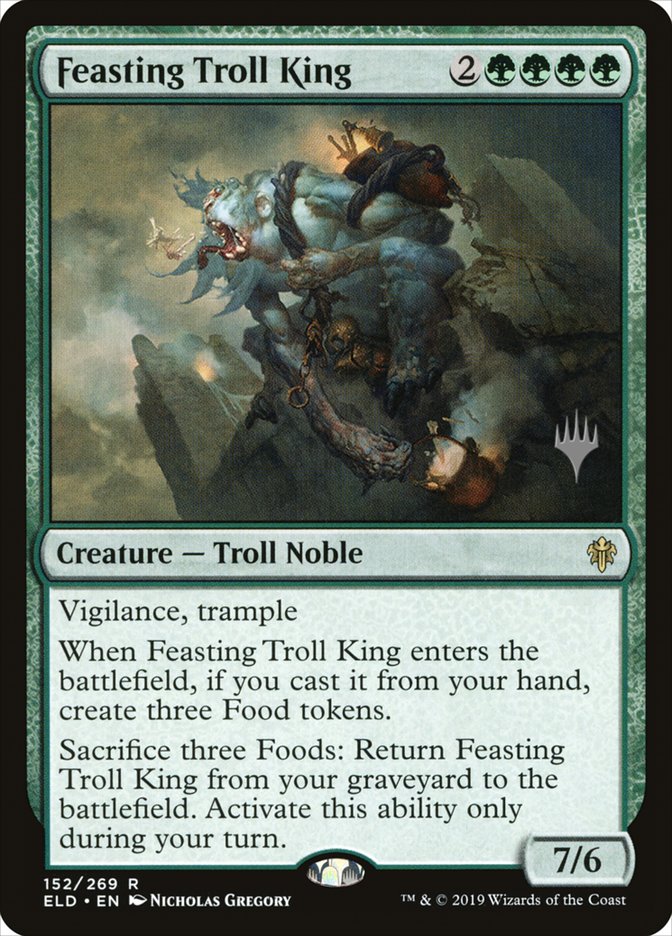 Feasting Troll King (Promo Pack) [Throne of Eldraine Promos] Foil
