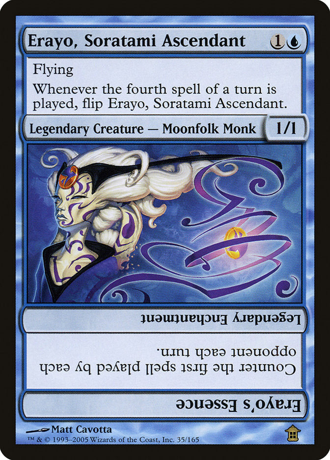 Erayo, Soratami Ascendant // Erayo's Essence [Saviors of Kamigawa] Foil