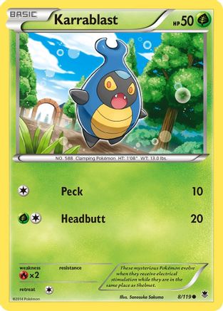 Karrablast (8/119) [XY: Phantom Forces] Reverse Holofoil