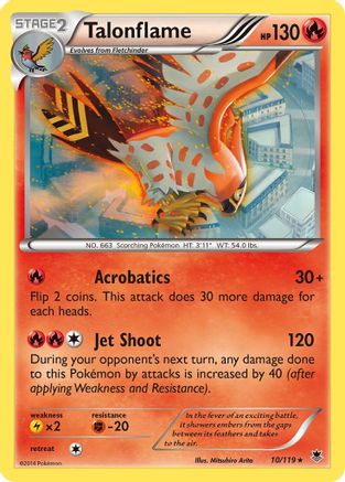 Talonflame (10/119) [XY: Phantom Forces] Reverse Holofoil