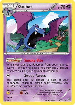 Golbat (32/119) [XY: Phantom Forces] Reverse Holofoil