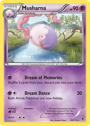 Musharna (40/119) [XY: Phantom Forces] Reverse Holofoil