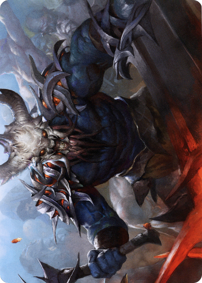 Frenzied Raider // Frenzied Raider  [Art Series: Kaldheim] (Borderless) Foil