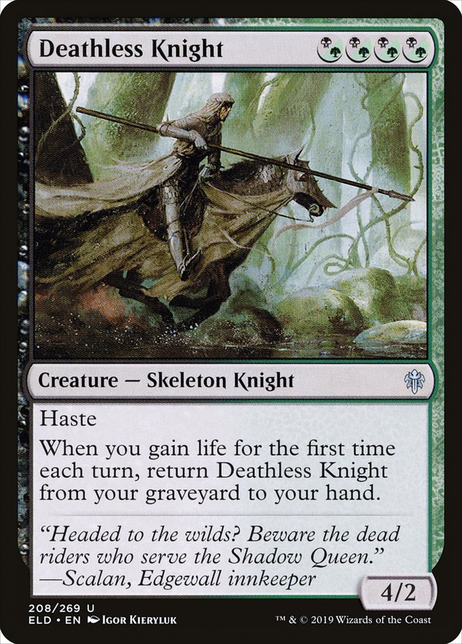 Deathless Knight [Throne of Eldraine] Foil