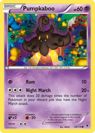 Pumpkaboo (44/119) [XY: Phantom Forces] Reverse Holofoil