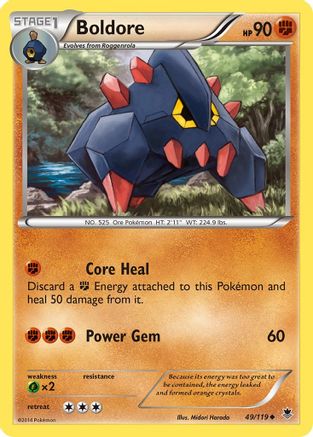 Boldore (49/119) [XY: Phantom Forces] Reverse Holofoil