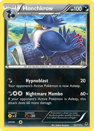 Honchkrow (52/119) [XY: Phantom Forces] Reverse Holofoil