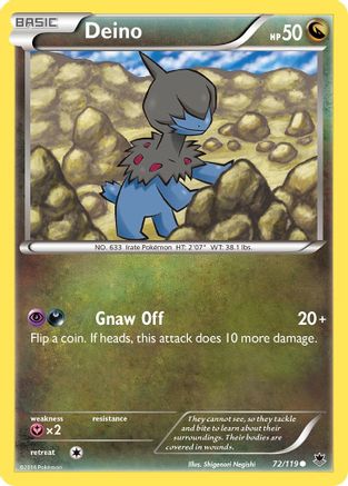 Deino (72/119) [XY: Phantom Forces] Reverse Holofoil