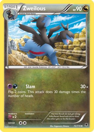 Zweilous (73/119) [XY: Phantom Forces] Reverse Holofoil