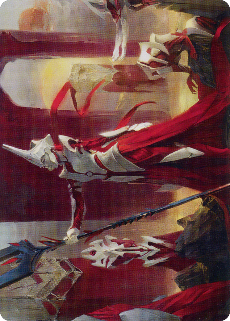 Porcelain Zealot // Porcelain Zealot  [Phyrexia: All Will Be One Art Series] (Borderless) Foil