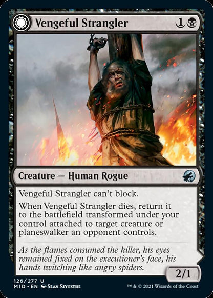 Vengeful Strangler // Strangling Grasp [Innistrad: Midnight Hunt] Foil