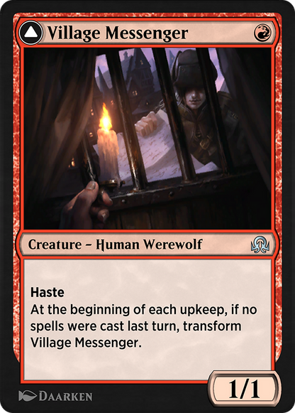 Village Messenger // Moonrise Intruder  [Shadows over Innistrad Remastered]