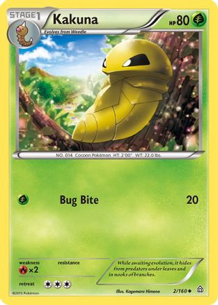 Kakuna (2/160) [XY: Primal Clash] Reverse Holofoil