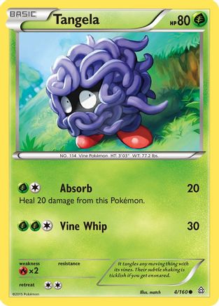 Tangela (4/160) [XY: Primal Clash] Reverse Holofoil