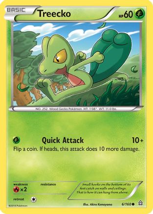 Treecko (6/160) [XY: Primal Clash] Reverse Holofoil