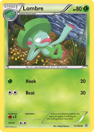 Lombre (11/160) [XY: Primal Clash] Reverse Holofoil