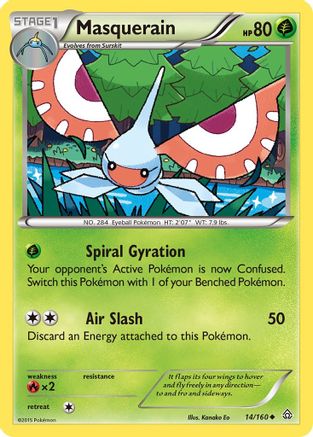 Masquerain (14/160) [XY: Primal Clash] Reverse Holofoil