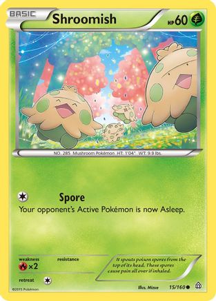 Shroomish (15/160) [XY: Primal Clash] Reverse Holofoil