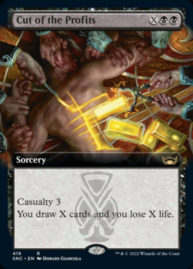 Cut of the Profits (Extended Art) [Streets of New Capenna] Foil