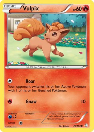 Vulpix (20/160) [XY: Primal Clash] Reverse Holofoil